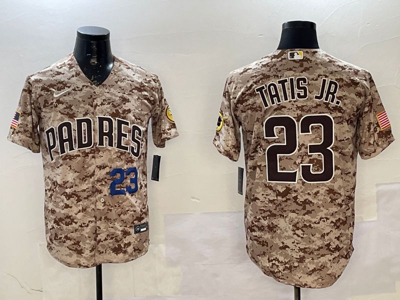 Men San Diego Padres #23 Tatis jr Camo Game 2025 Nike MLB Jersey style 8->san diego padres->MLB Jersey